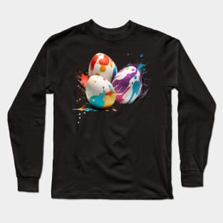 Easter painted eggs V2 Long Sleeve T-Shirt